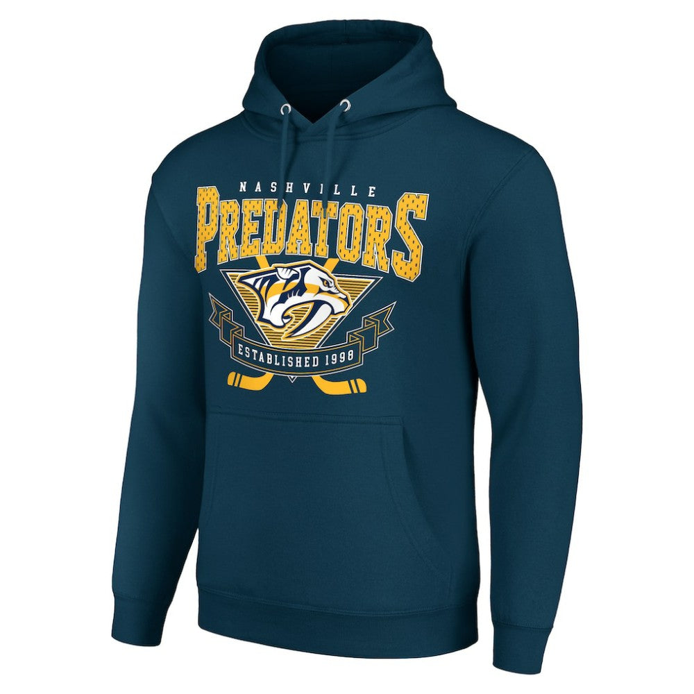 Nashville Predators Starter Team Logo Graphic Fleece Tri-Blend Pullover Hoodie For Sale