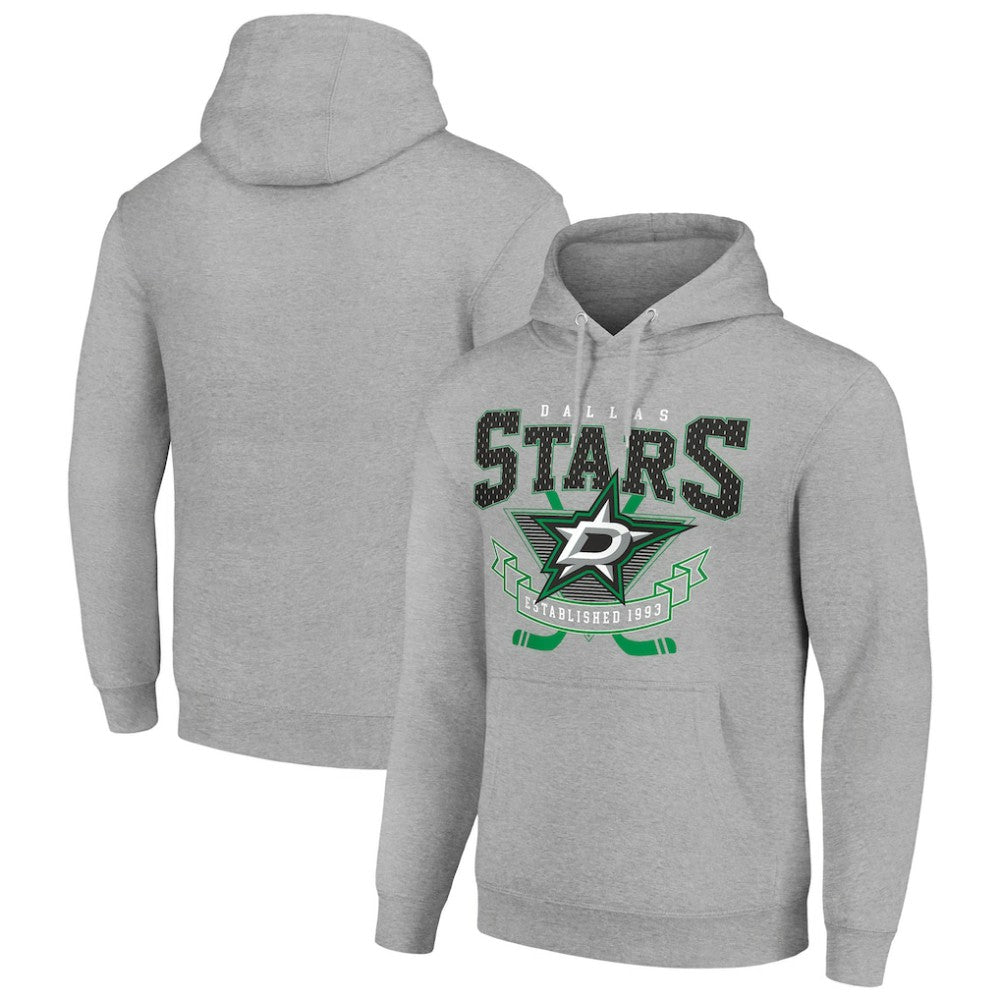 Dallas Stars Starter Team Logo Graphic Fleece Tri-Blend Pullover Hoodie For Sale