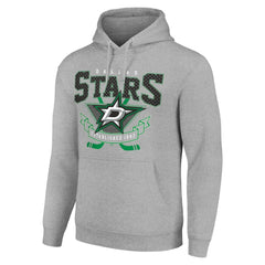 Dallas Stars Starter Team Logo Graphic Fleece Tri-Blend Pullover Hoodie For Sale