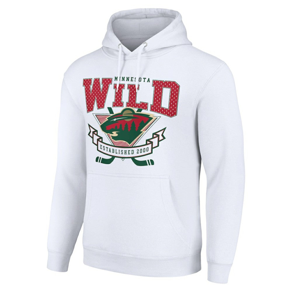 Minnesota Wild Starter Team Logo Graphic Fleece Tri-Blend Pullover Hoodie For Sale