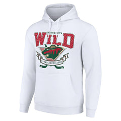 Minnesota Wild Starter Team Logo Graphic Fleece Tri-Blend Pullover Hoodie For Sale