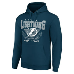 Tampa Bay Lightning Starter Team Logo Graphic Fleece Tri-Blend Pullover Hoodie For Sale