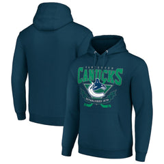 Vancouver Canucks Starter Team Logo Graphic Fleece Tri-Blend Pullover Hoodie Online