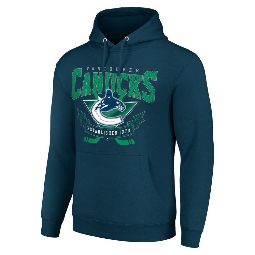 Vancouver Canucks Starter Team Logo Graphic Fleece Tri-Blend Pullover Hoodie Online