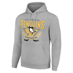 Pittsburgh Penguins Starter Team Logo Graphic Fleece Tri-Blend Pullover Hoodie On Sale