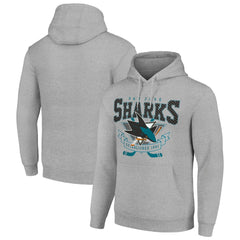 San Jose Sharks Starter Team Logo Graphic Fleece Tri-Blend Pullover Hoodie Discount