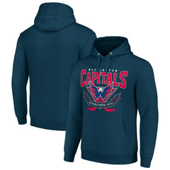 Washington Capitals Starter Team Logo Graphic Fleece Tri-Blend Pullover Hoodie For Sale
