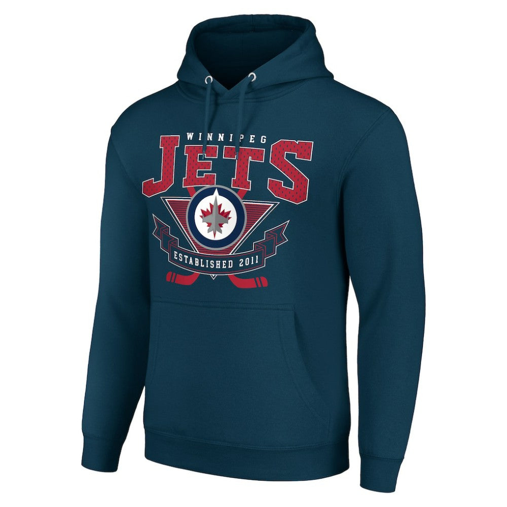 Winnipeg Jets Starter Team Logo Graphic Fleece Tri-Blend Pullover Hoodie Discount