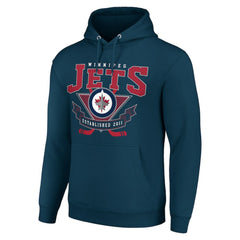 Winnipeg Jets Starter Team Logo Graphic Fleece Tri-Blend Pullover Hoodie Discount