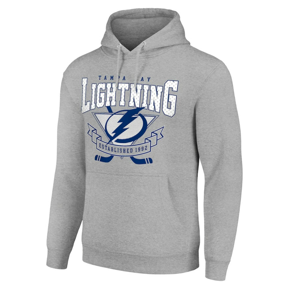 Tampa Bay Lightning Starter Team Logo Graphic Fleece Tri-Blend Pullover Hoodie Outlet