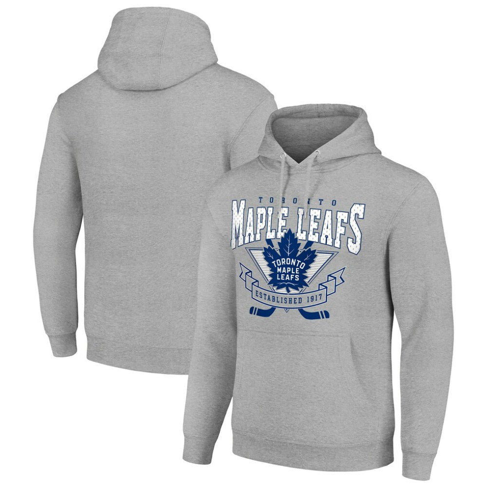 Toronto Maple Leafs Starter Team Logo Graphic Fleece Tri-Blend Pullover Hoodie Sale