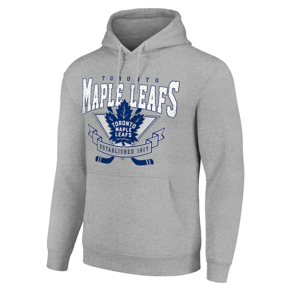 Toronto Maple Leafs Starter Team Logo Graphic Fleece Tri-Blend Pullover Hoodie Sale