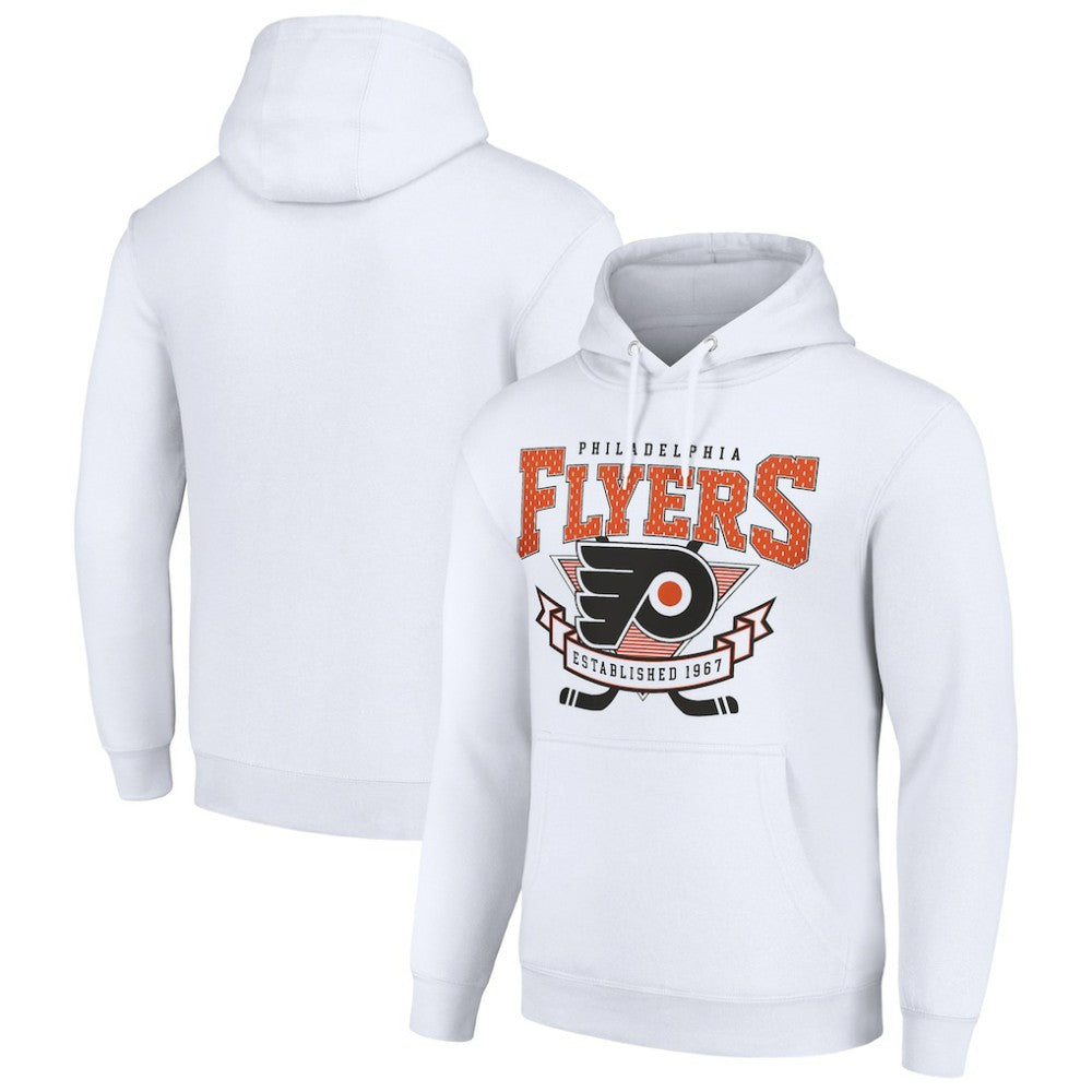 Philadelphia Flyers Starter Team Logo Graphic Fleece Tri-Blend Pullover Hoodie Online