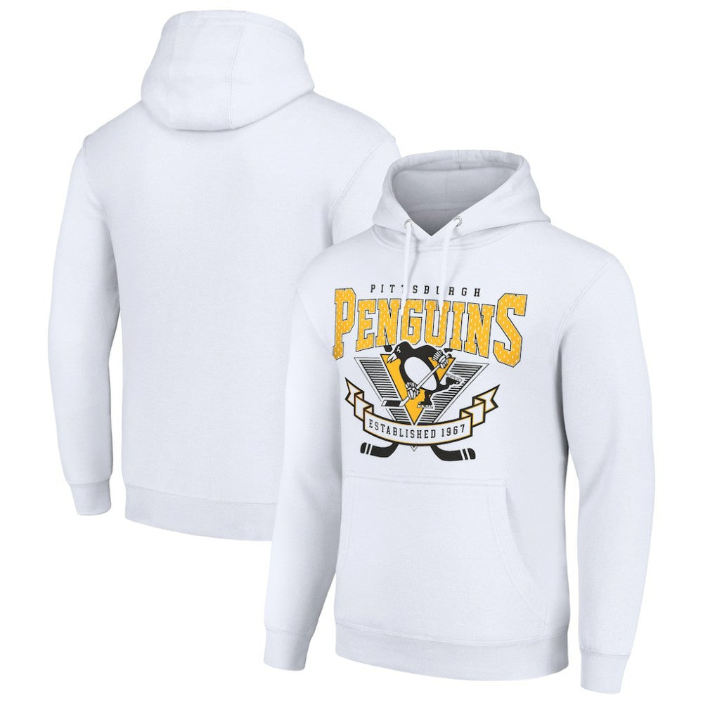 Pittsburgh Penguins Starter Team Logo Graphic Fleece Tri-Blend Pullover Hoodie Sale