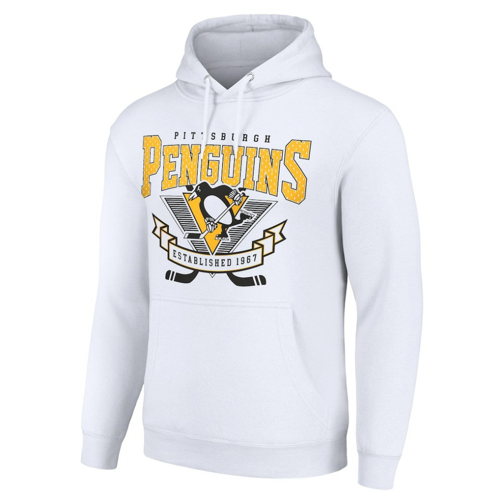 Pittsburgh Penguins Starter Team Logo Graphic Fleece Tri-Blend Pullover Hoodie Sale