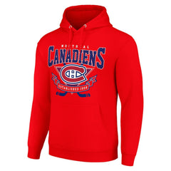 Montreal Canadiens Starter Team Logo Graphic Fleece Tri-Blend Pullover Hoodie Discount