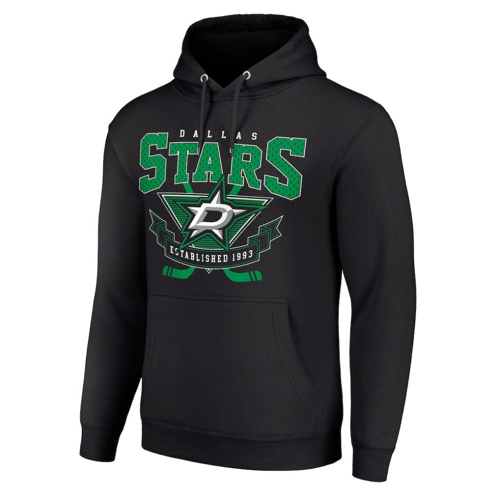 Dallas Stars Starter Team Logo Graphic Fleece Tri-Blend Pullover Hoodie For Sale