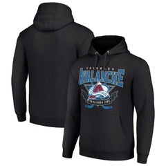 Colorado Avalanche Starter Team Logo Graphic Fleece Tri-Blend Pullover Hoodie Outlet