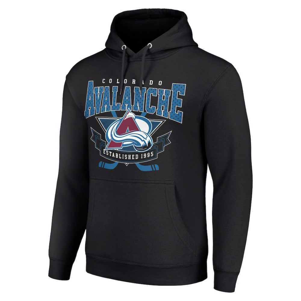 Colorado Avalanche Starter Team Logo Graphic Fleece Tri-Blend Pullover Hoodie Outlet