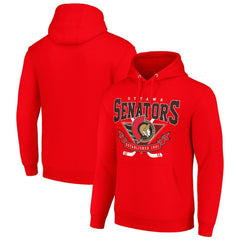 Ottawa Senators Starter Team Logo Graphic Fleece Tri-Blend Pullover Hoodie Discount