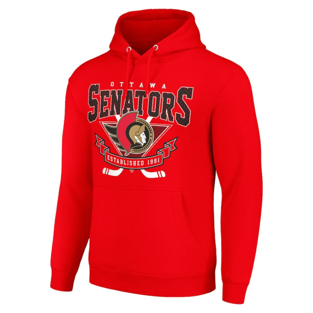 Ottawa Senators Starter Team Logo Graphic Fleece Tri-Blend Pullover Hoodie Discount