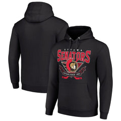 Ottawa Senators Starter Team Logo Graphic Fleece Tri-Blend Pullover Hoodie Sale