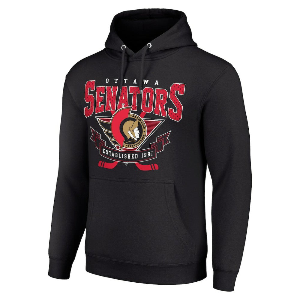 Ottawa Senators Starter Team Logo Graphic Fleece Tri-Blend Pullover Hoodie Sale