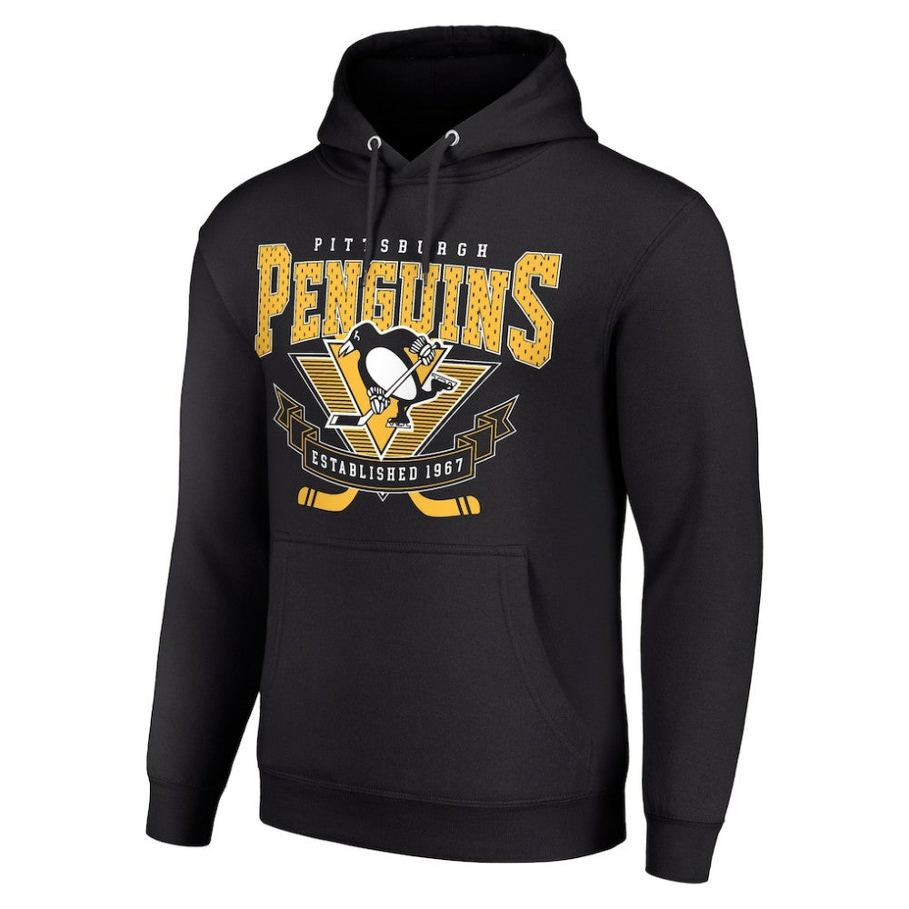 Pittsburgh Penguins Starter Team Logo Graphic Fleece Tri-Blend Pullover Hoodie Discount