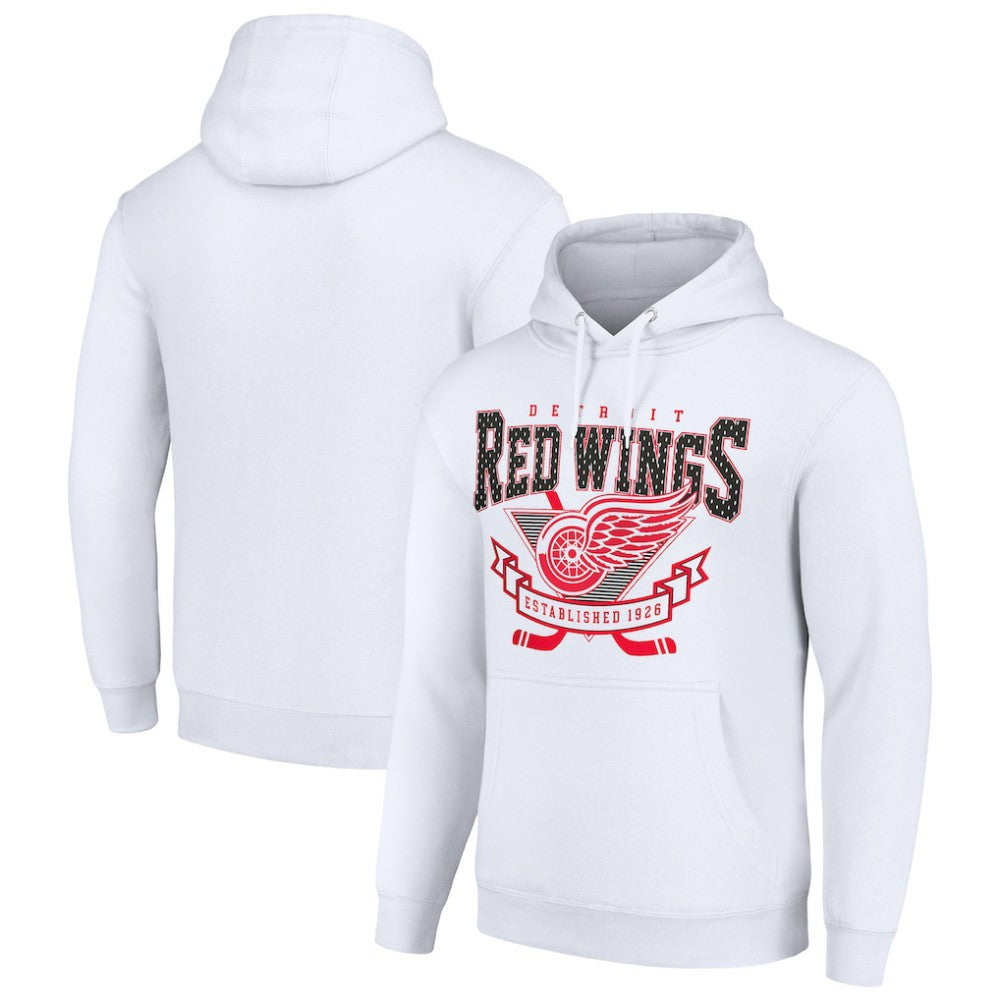 Detroit Red Wings Starter Team Logo Graphic Fleece Tri-Blend Pullover Hoodie Online