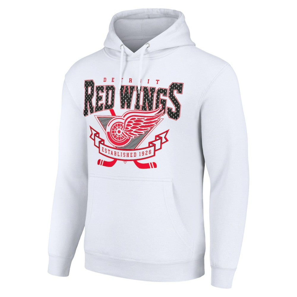 Detroit Red Wings Starter Team Logo Graphic Fleece Tri-Blend Pullover Hoodie Online