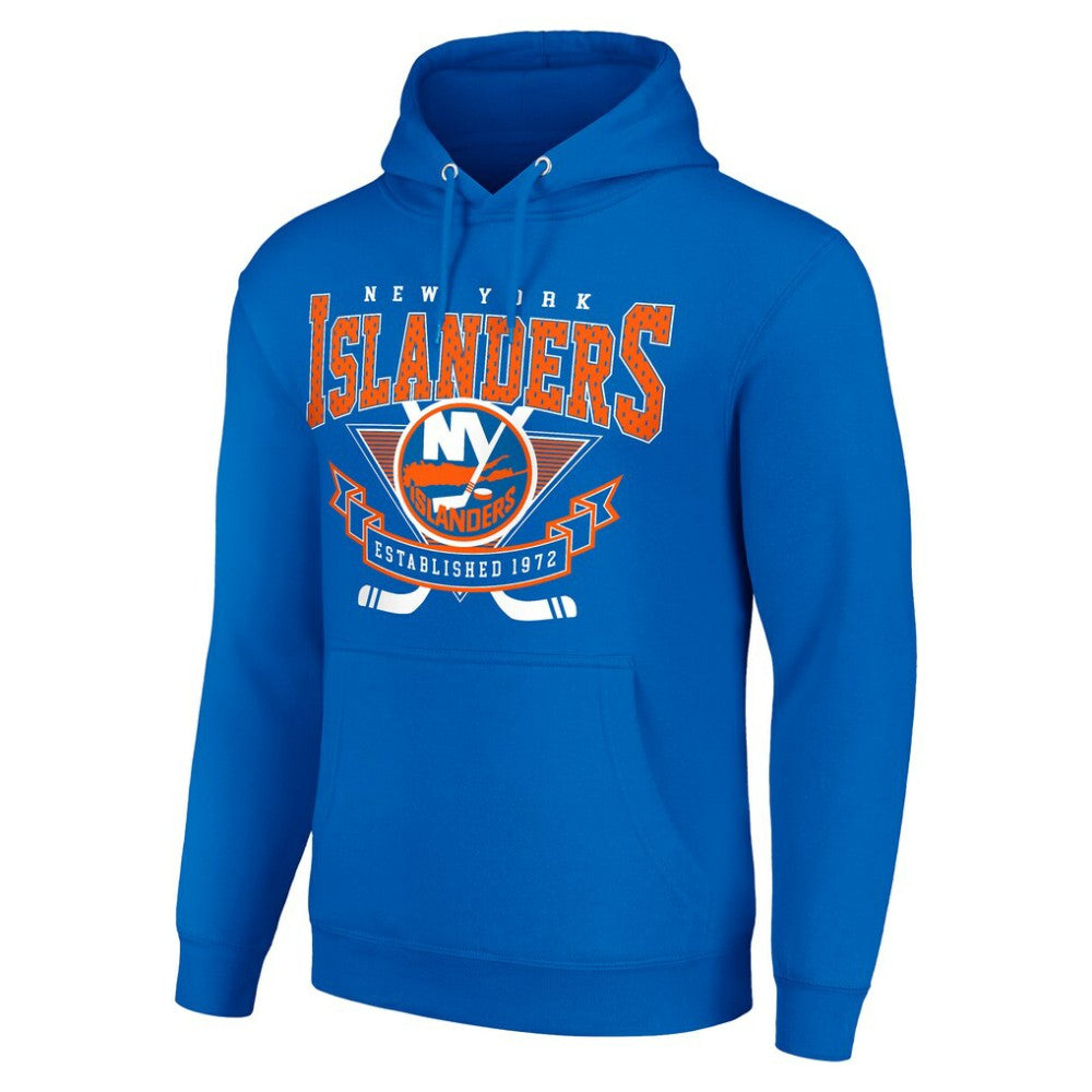 New York Islanders Starter Team Logo Graphic Fleece Tri-Blend Pullover Hoodie Sale