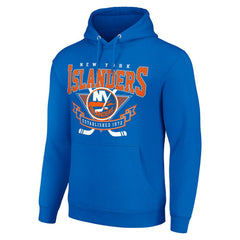 New York Islanders Starter Team Logo Graphic Fleece Tri-Blend Pullover Hoodie Sale
