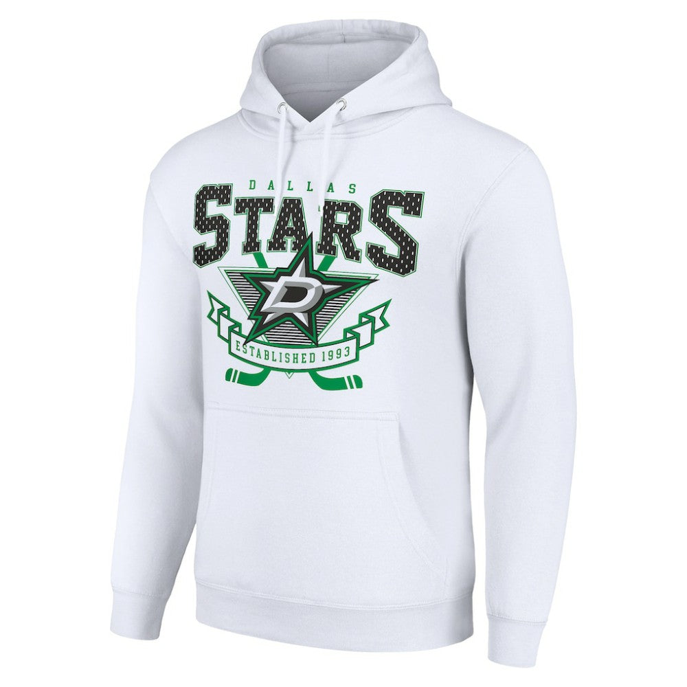 Dallas Stars Starter Team Logo Graphic Fleece Tri-Blend Pullover Hoodie Outlet