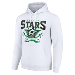 Dallas Stars Starter Team Logo Graphic Fleece Tri-Blend Pullover Hoodie Outlet