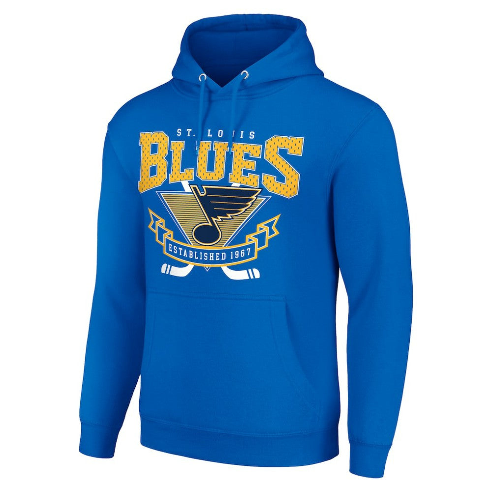 St. Louis Blues Starter Team Logo Graphic Fleece Tri-Blend Pullover Hoodie For Sale