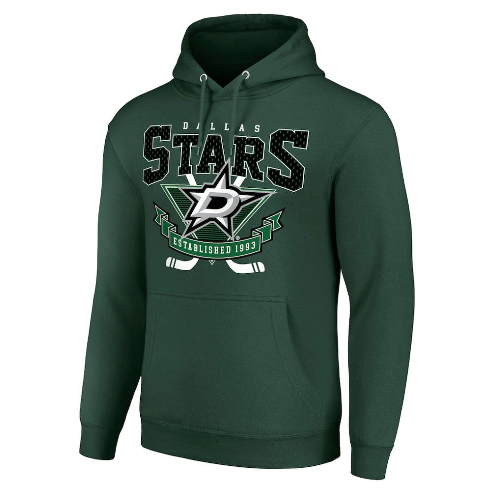 Dallas Stars Starter Team Logo Graphic Fleece Tri-Blend Pullover Hoodie Online