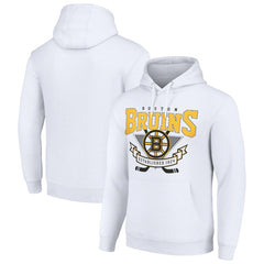 Boston Bruins Starter Team Logo Graphic Fleece Tri-Blend Pullover Hoodie Sale