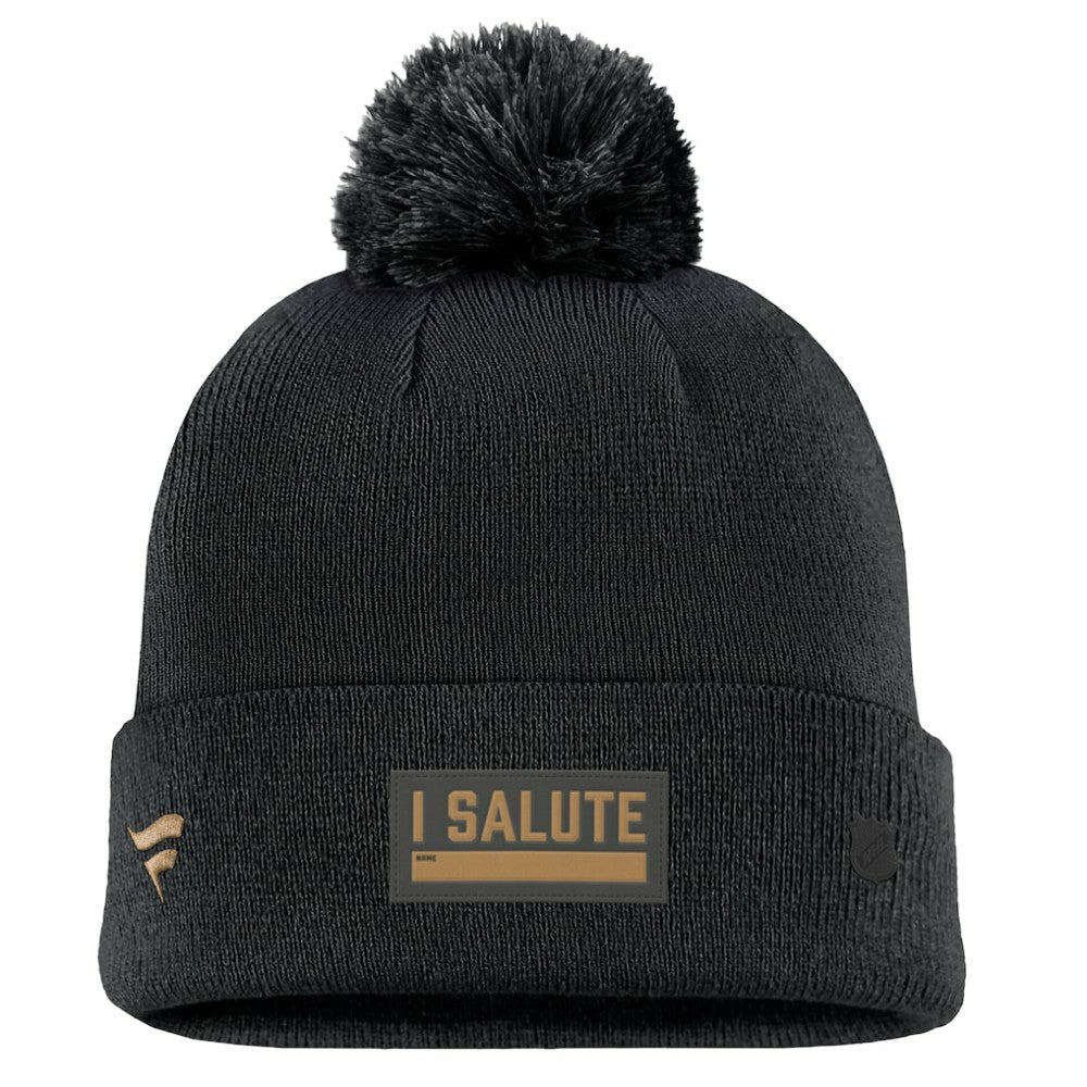 Seattle Kraken Fanatics Military Appreciation Cuffed Knit Hat with Pom Outlet