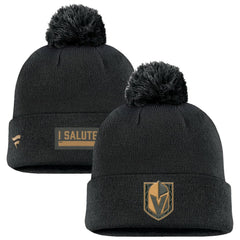 Vegas Golden Knights Fanatics Military Appreciation Cuffed Knit Hat with Pom Sale