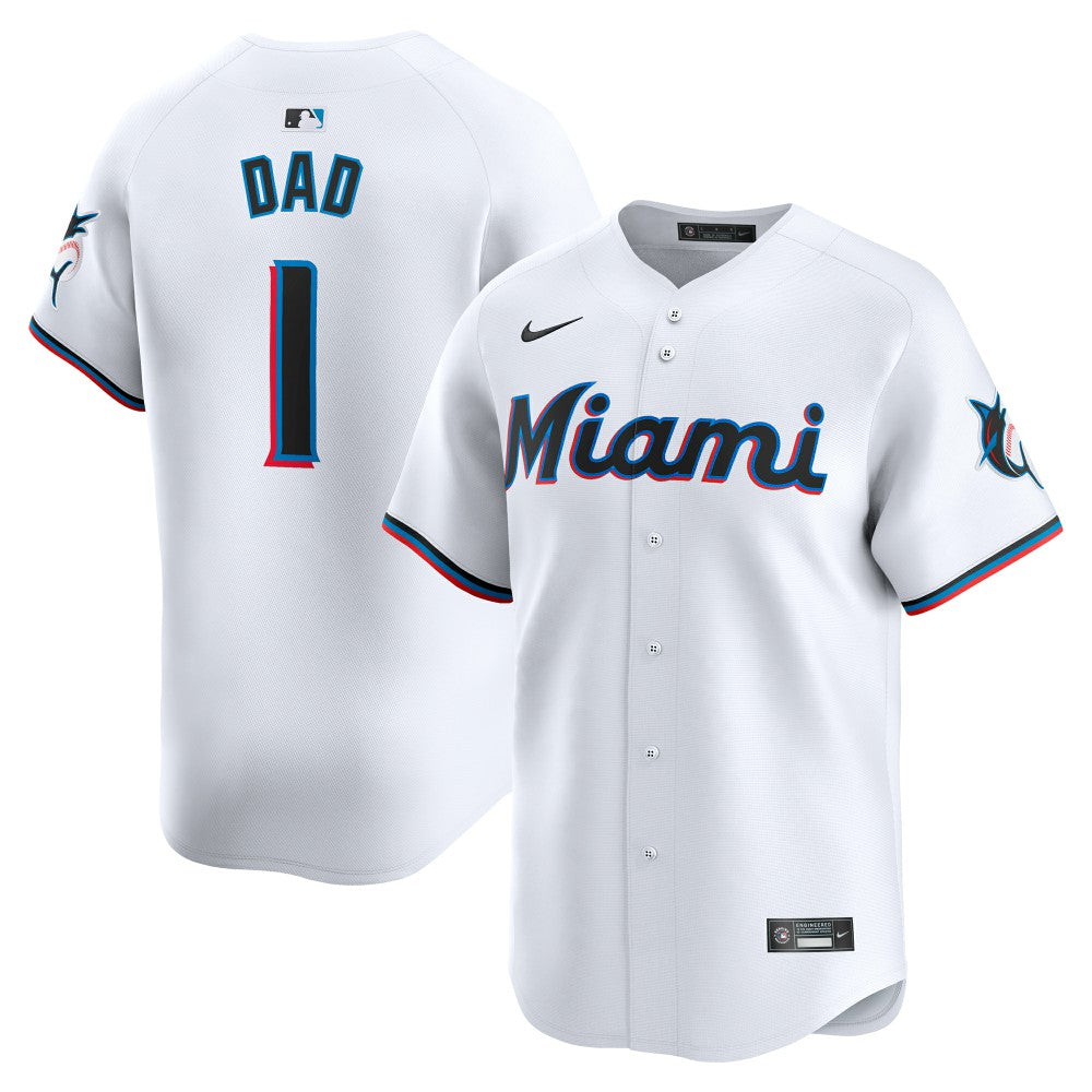 Miami Marlins Nike #1 Dad Home Limited Jersey | MLB Discount