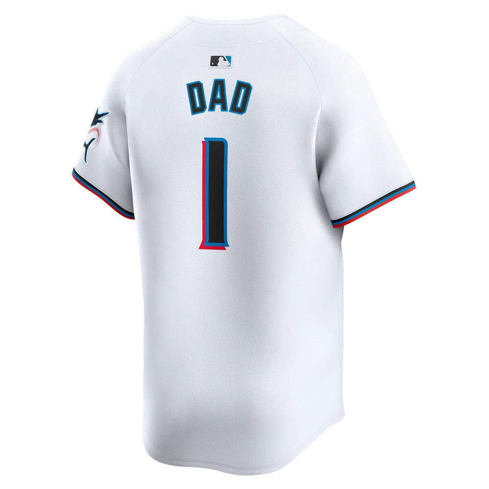 Miami Marlins Nike #1 Dad Home Limited Jersey | MLB Discount