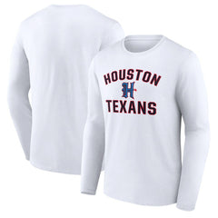 Houston Texans  Secondary Logo Victory Arch Long Sleeve T-Shirt