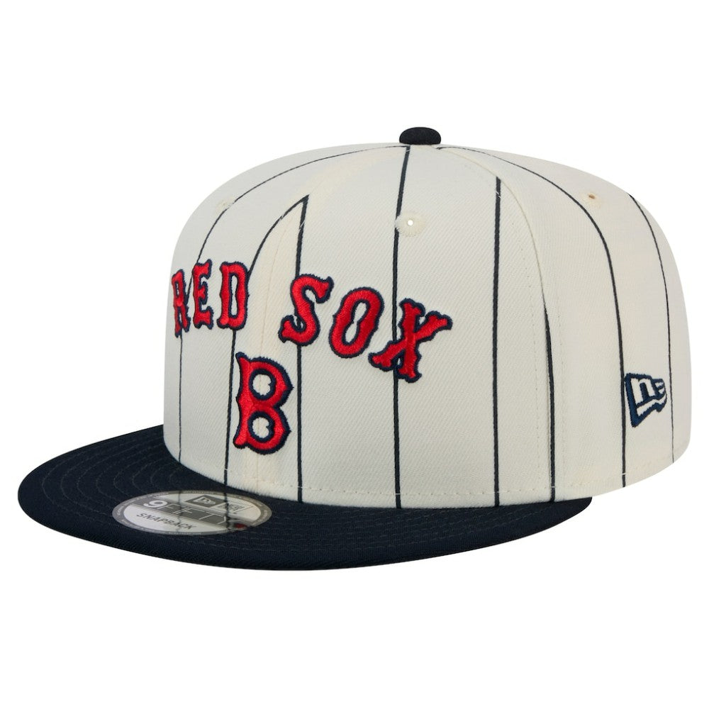 Boston Red Sox New Era Jersey Pinstripe 9FIFTY Snapback Hat | MLB New