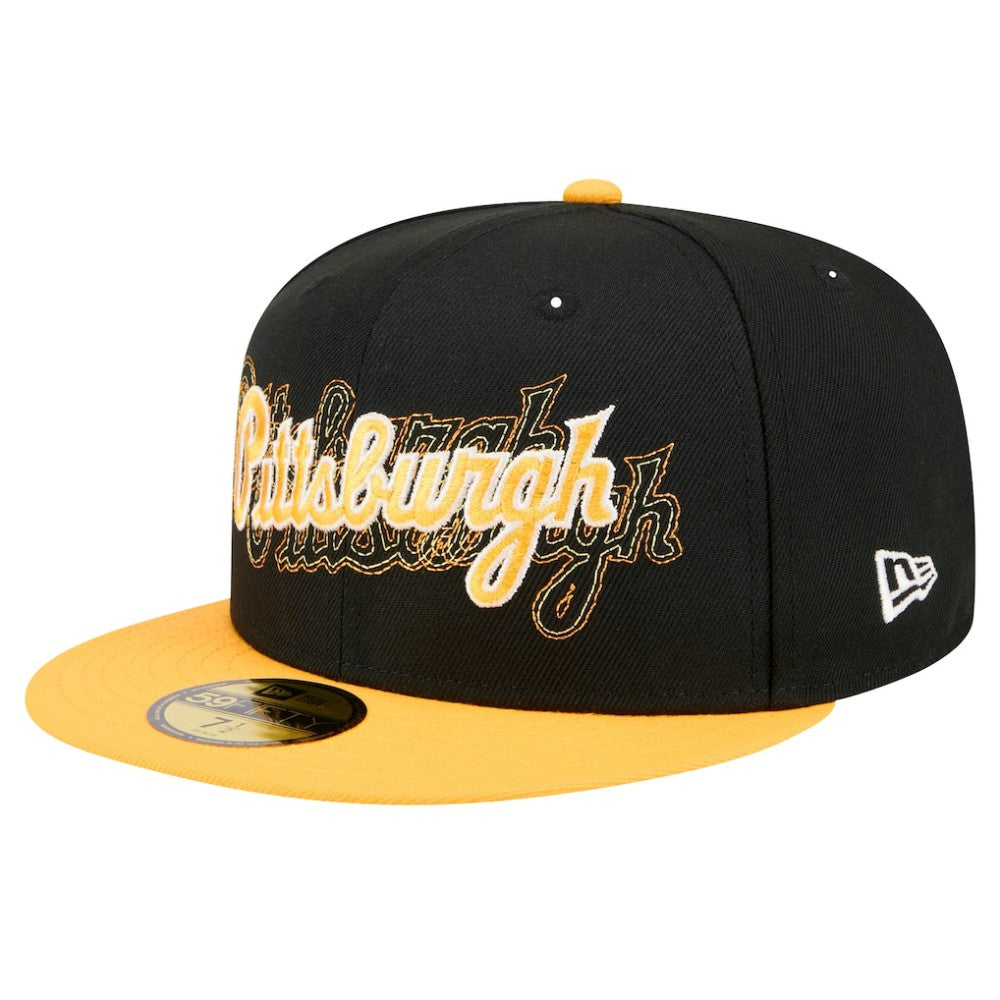 Pittsburgh Pirates New Era Shadow Stitch 59FIFTY Fitted Hat | MLB Outlet