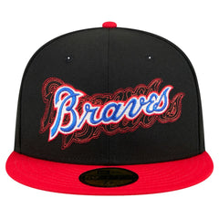 Atlanta Braves New Era Shadow Stitch 59FIFTY Fitted Hat | MLB Shop