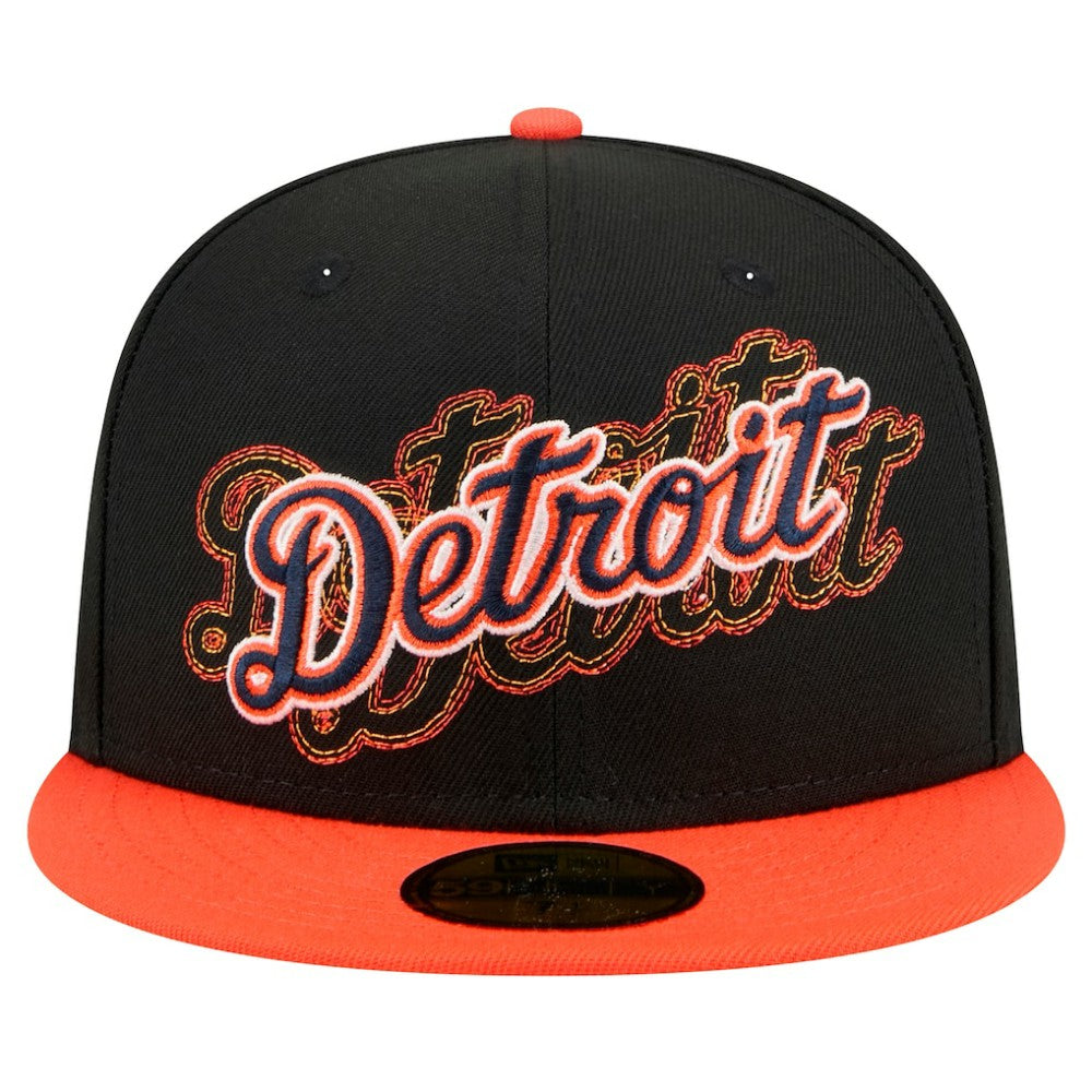Detroit Tigers New Era Shadow Stitch 59FIFTY Fitted Hat | MLB On Sale