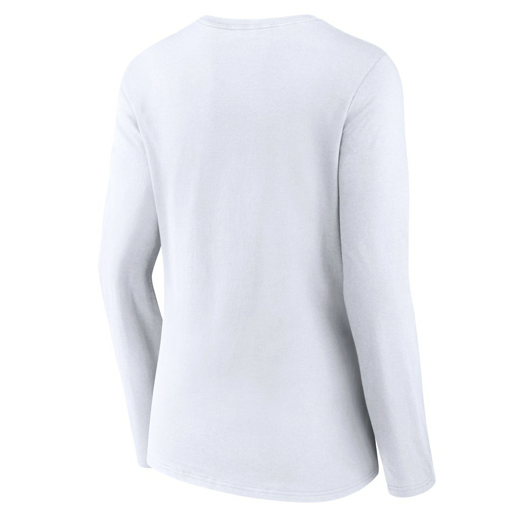 Houston Texans  Women's Secondary Logo Long Sleeve V-Neck T-Shirt