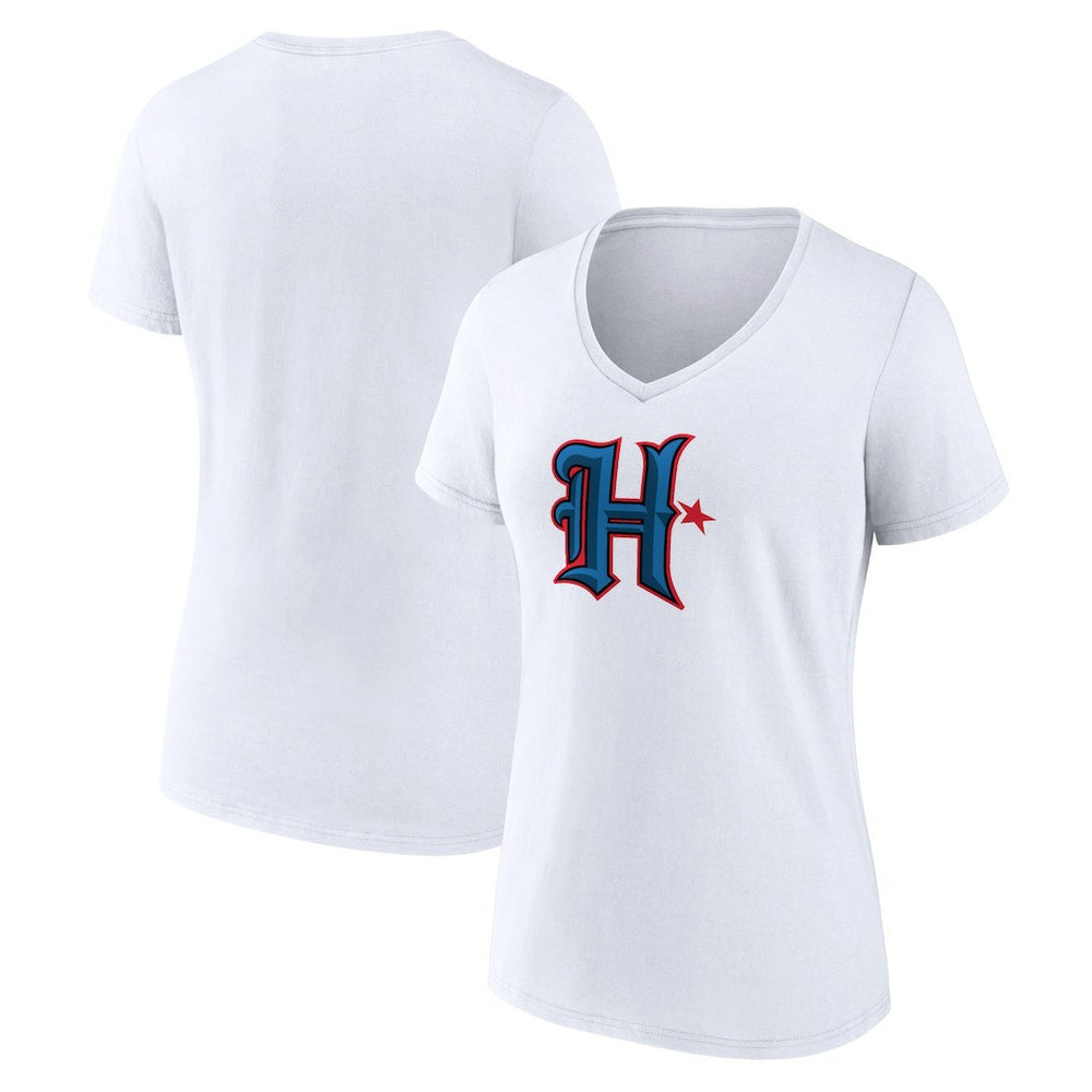 Houston Texans  Women's Secondary Logo V-Neck T-Shirt