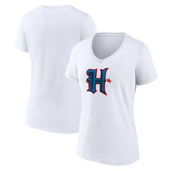 Houston Texans  Women's Secondary Logo V-Neck T-Shirt