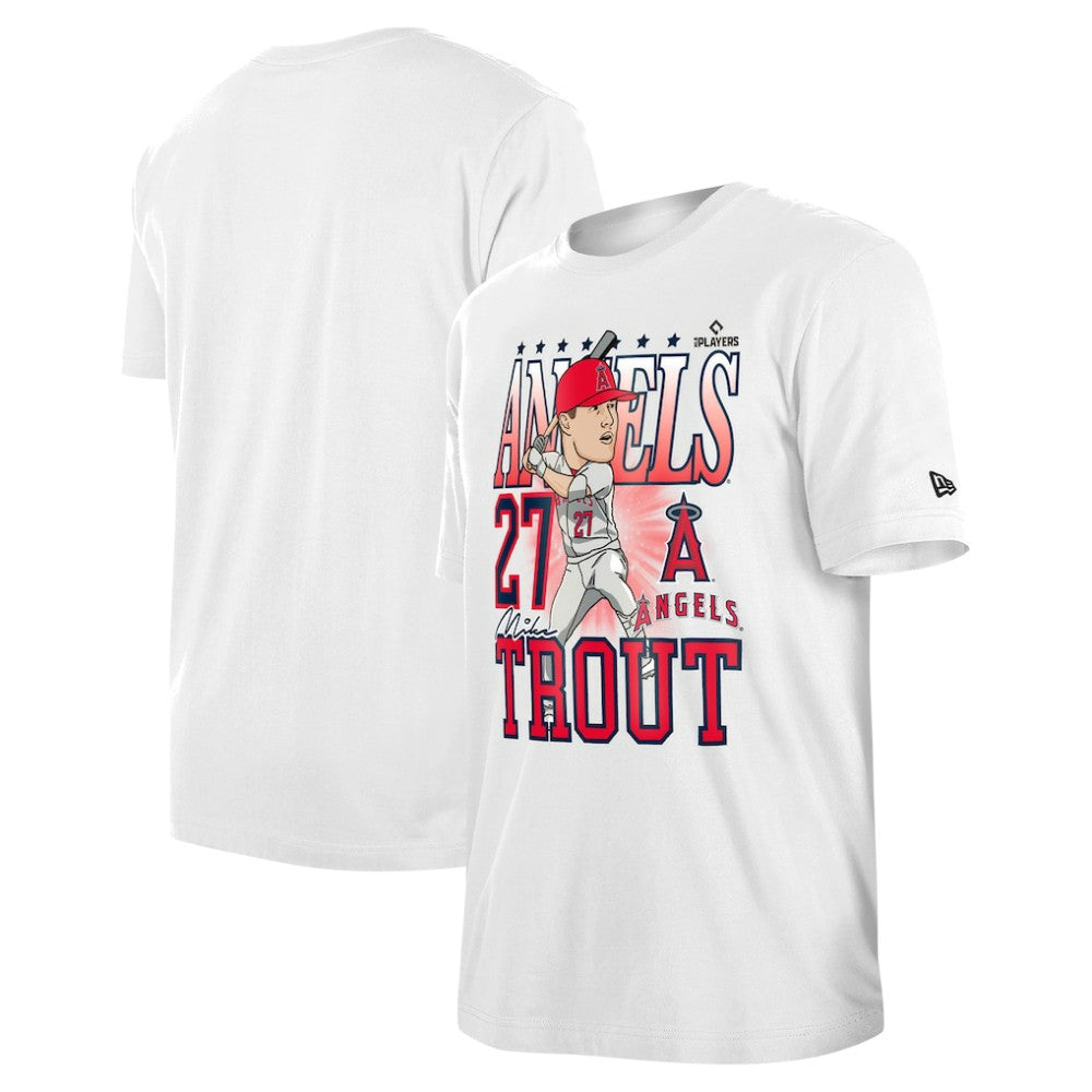 Mike Trout Los Angeles Angels New Era Caricature T-Shirt | MLB Discount
